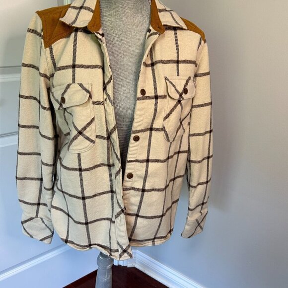 Faherty Daly Shirt in Olivia Plaid Size M EUC - Picture 3 of 4